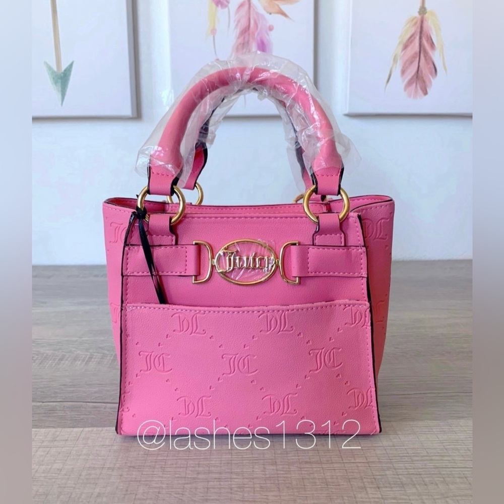 JUICY COUTURE Bag Medallion Mini Crossbody Tote - Pink - Picture 2 of 8